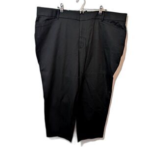 Ava & Viv Women’s High-Rise Straight Leg Trousers. Ankle Pant Black 26